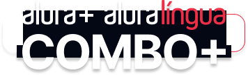 O Combo+ é a junção do Alura mais o Alura Lingua
